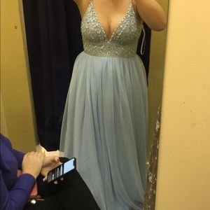 Baby blue Windsor Prom Dress